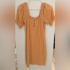 Hem & Thread Peach Textured Blouse